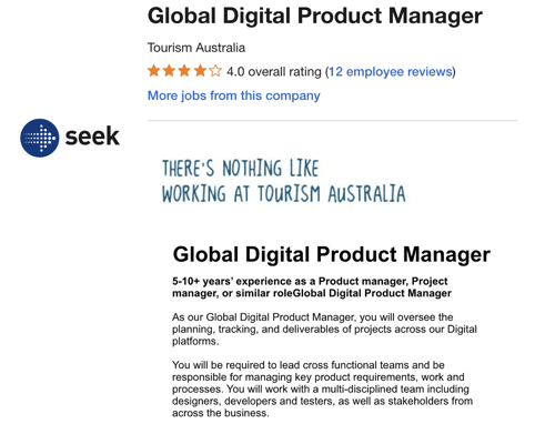 Example JD of a Global Digital Product Manager