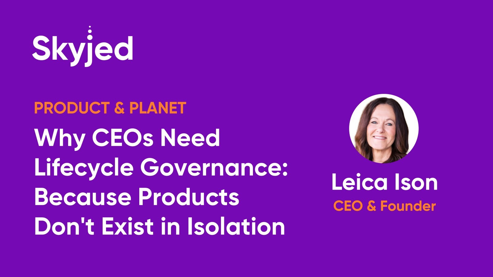 Why CEOs Need Lifecycle Governance: Because Products Don't Exist in Isolation