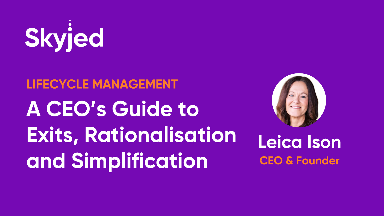 Lifecycle Management: A CEO's Guide to Exits, Rationalisation, and Simplification
